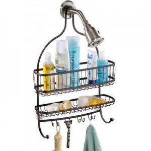 York Lyra JUMBO Shower Caddy in Bronze – very comfortable!